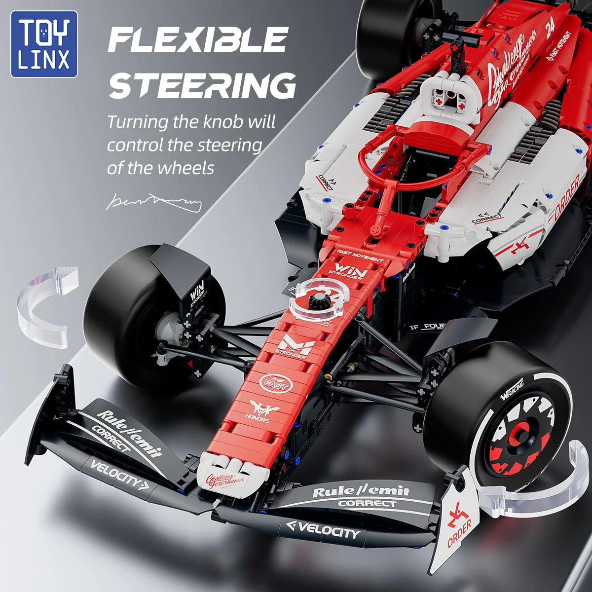 1:8 F1 Race Car Building Set – 1768PCS MOC Model Kit