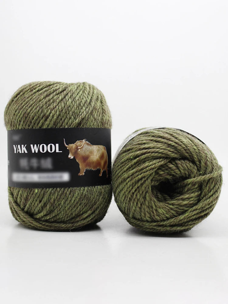 Yak Wool 3-Strand Yarn – Medium-Weight Yarn for Sweaters, Coats & Accessories