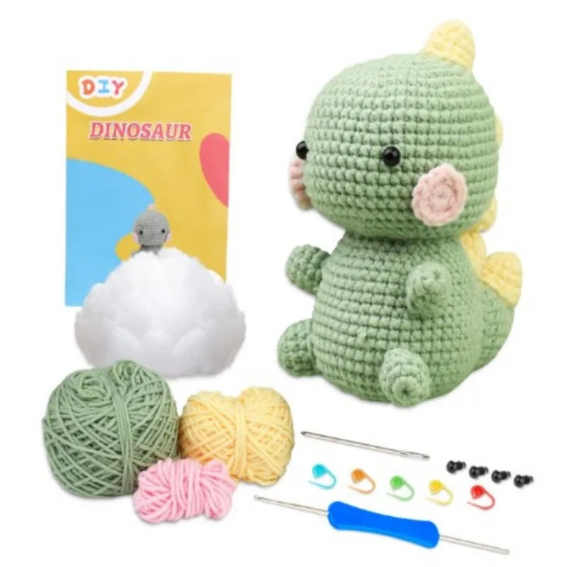 MIUSIE Beginner Crochet Kit – Yarn, Hook & Video Tutorial Set