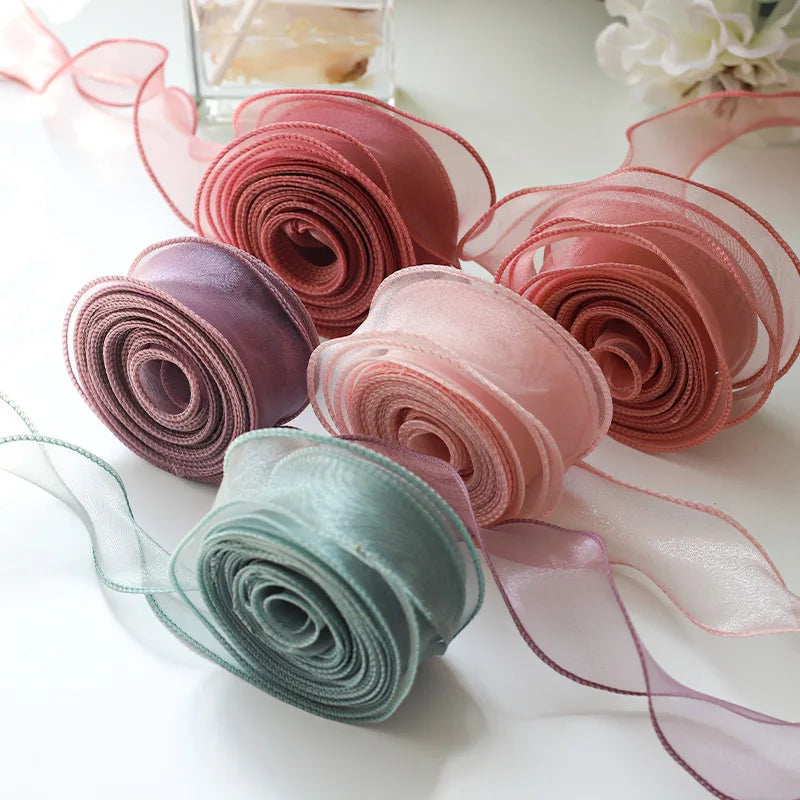 10 Yards Chiffon Silk Ribbon Roll – DIY & Decoration