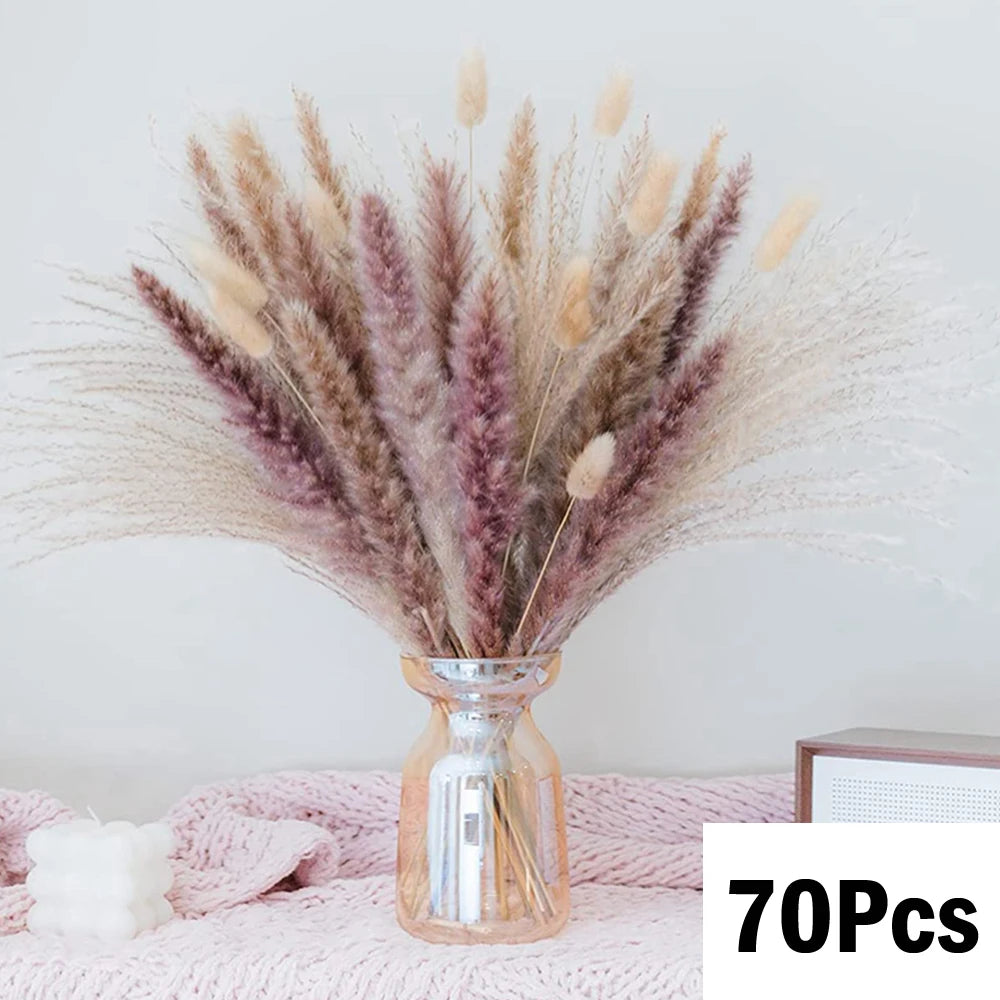 Natural Dried Pampas Grass Bouquet – Boho Decor for Home & Events