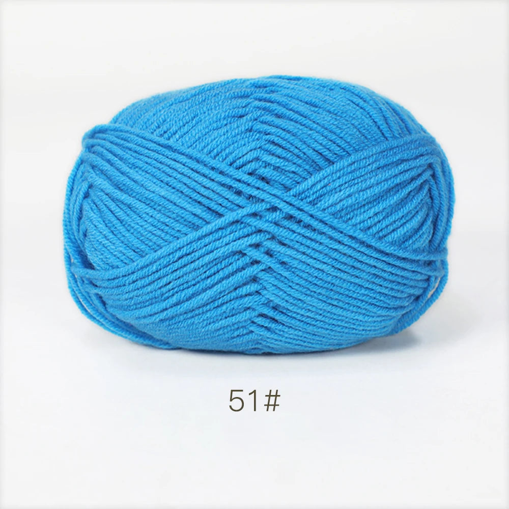 50g Soft Milk Cotton Yarn – Hand Knitting & Crochet Thread