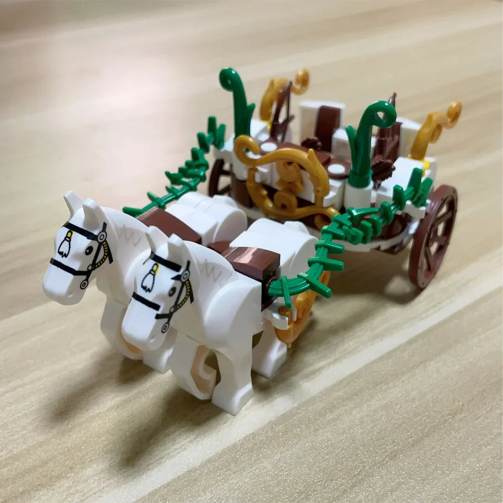MOC Medieval Carriage & Military Weapons Set