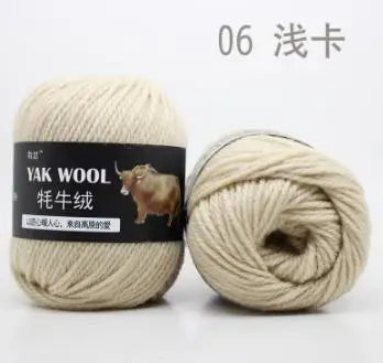 Yak Wool 3-Strand Yarn – Medium-Weight Yarn for Sweaters, Coats & Accessories