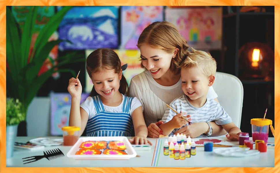 Marble Painting Kit for Kids – Water Marbling Art Set