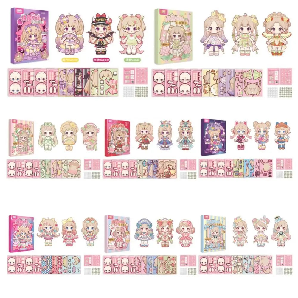 DIY 3D Paper Doll Puppet Montessori Toy