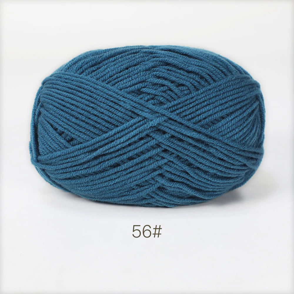 50g Soft Milk Cotton Yarn – Hand Knitting & Crochet Thread