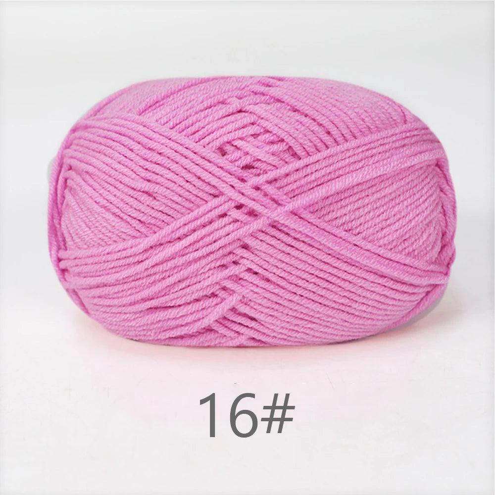 50g Soft Milk Cotton Yarn – Hand Knitting & Crochet Thread