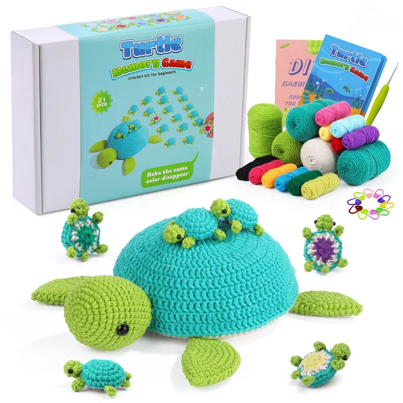 MIUSIE Beginner Crochet Kit with Memory Game