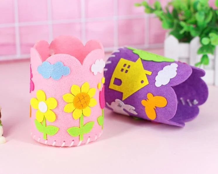 4PCS DIY Pencil Holder Craft Kit for Kids