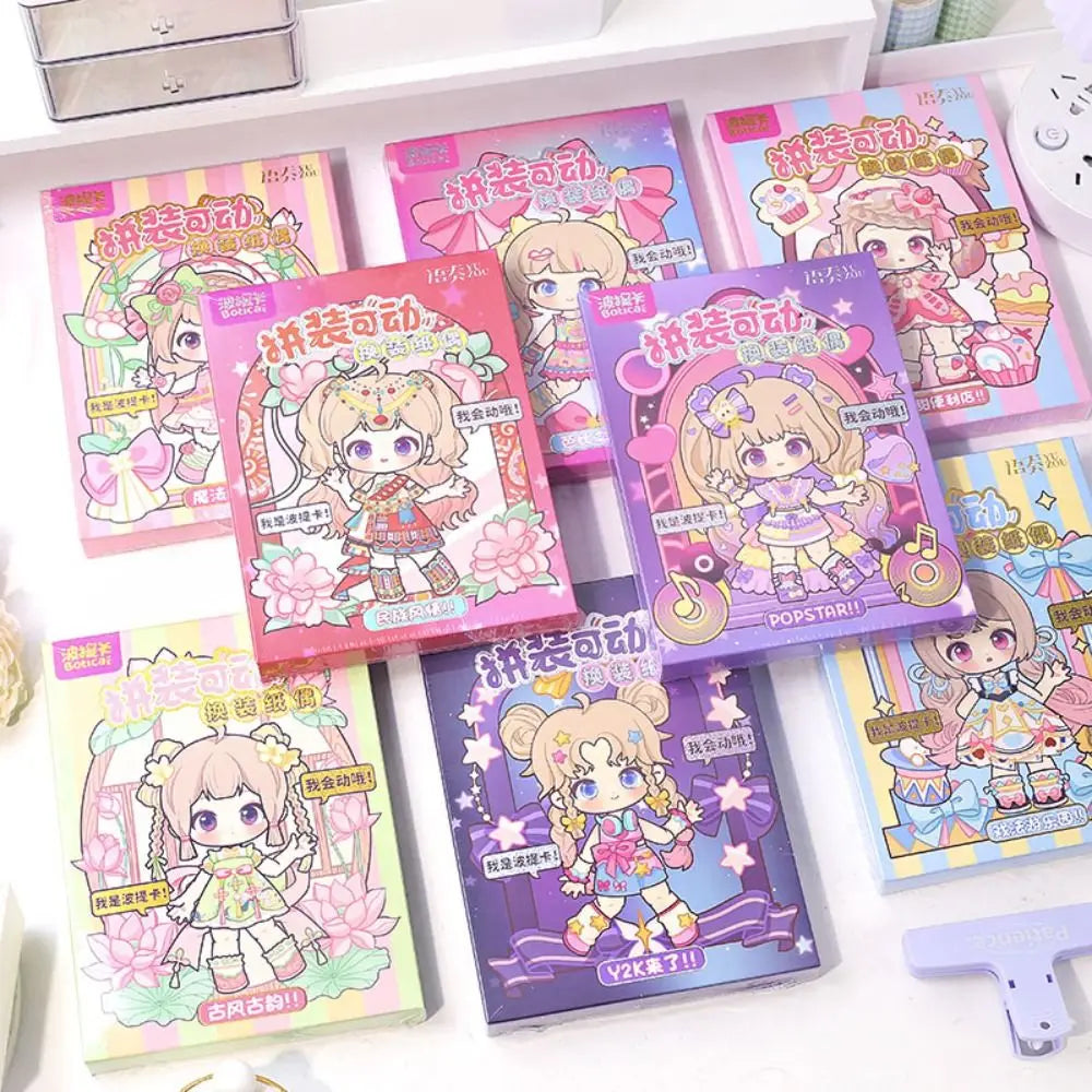 DIY 3D Paper Doll Puppet Montessori Toy