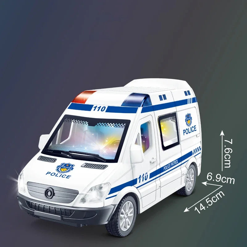 1:32 Diecast Emergency Vehicles – Ambulance, Fire Truck, Police Car
