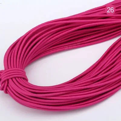 2mm Colorful Round Elastic Cord for DIY Sewing 5m