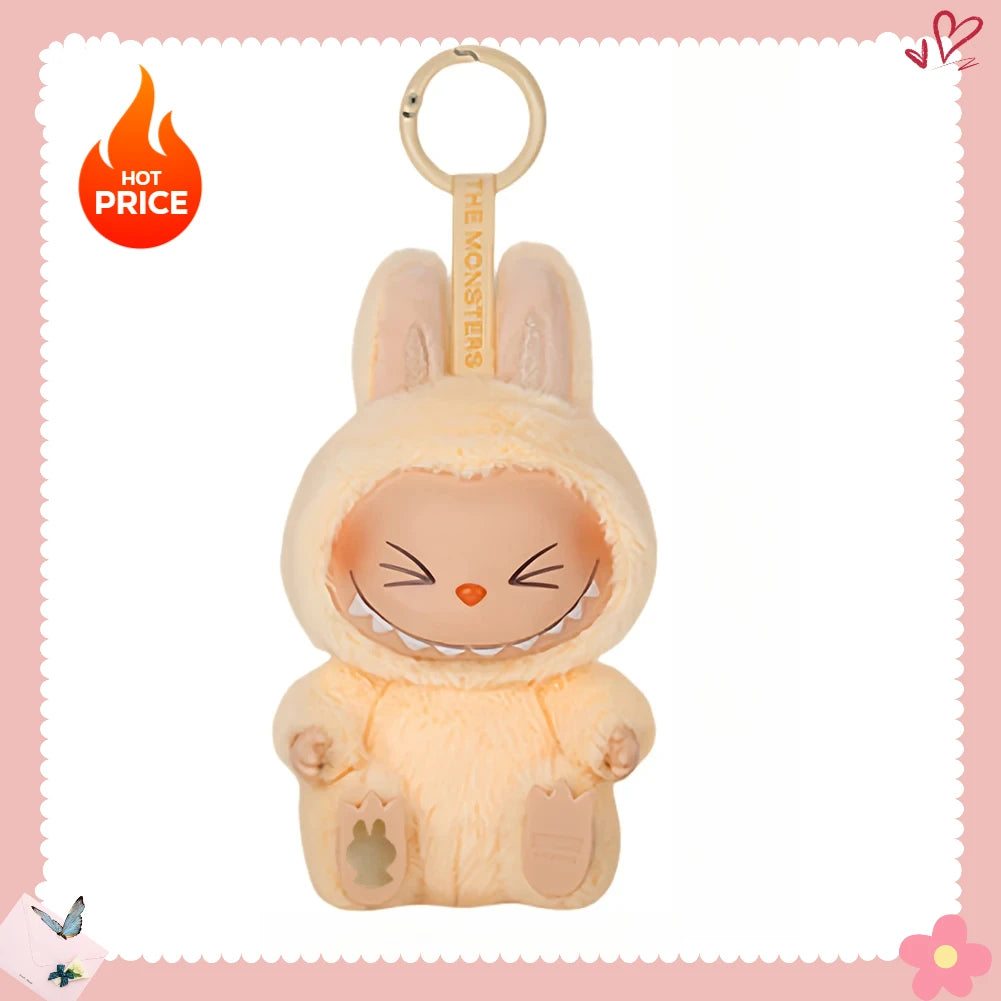 Labubu Sitting Series Keychain Figure for Home Decor and Gifts