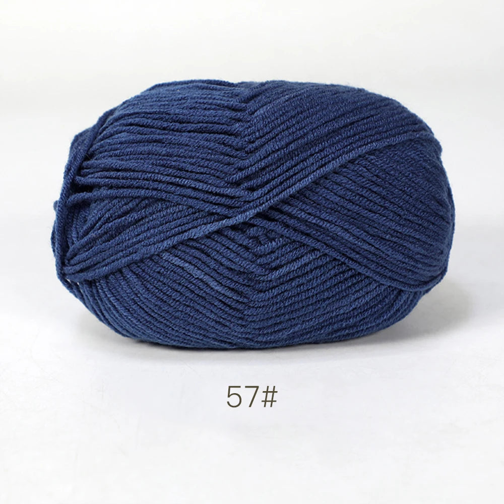 50g Soft Milk Cotton Yarn – Hand Knitting & Crochet Thread