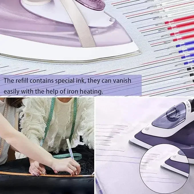 Heat Erasable Magic Marker Pen Set for Fabric Sewing