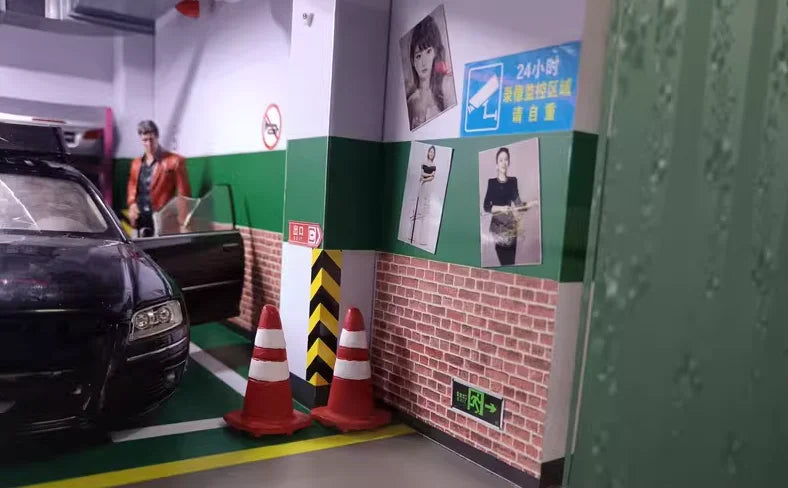 Miniature Road & Pavement Sticker Set (2pcs, 21x29cm)