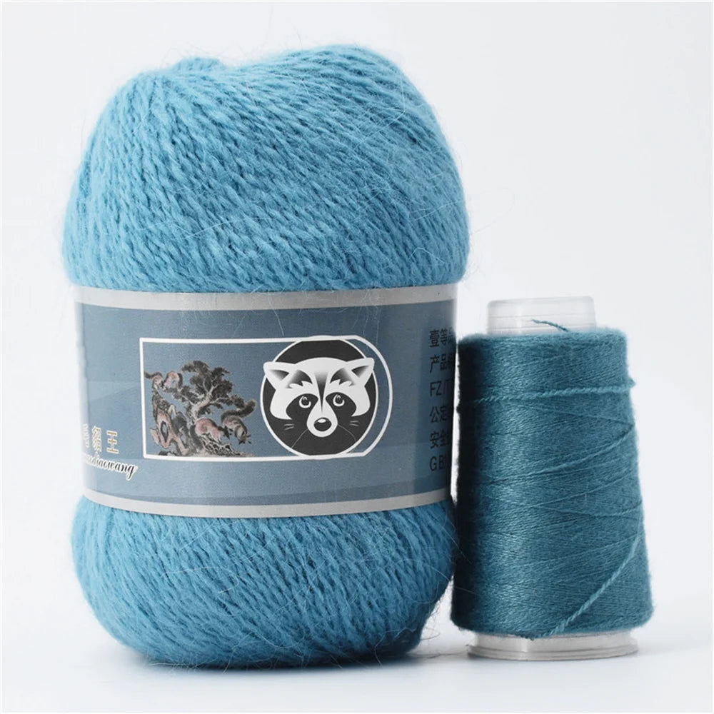 5 Pcs Cashmere Mink Fur Yarn for Hand Knitting  Long Plush Wool Crochet Knitting Yarn for Fall Winter Luxury Needlework Diy Knit