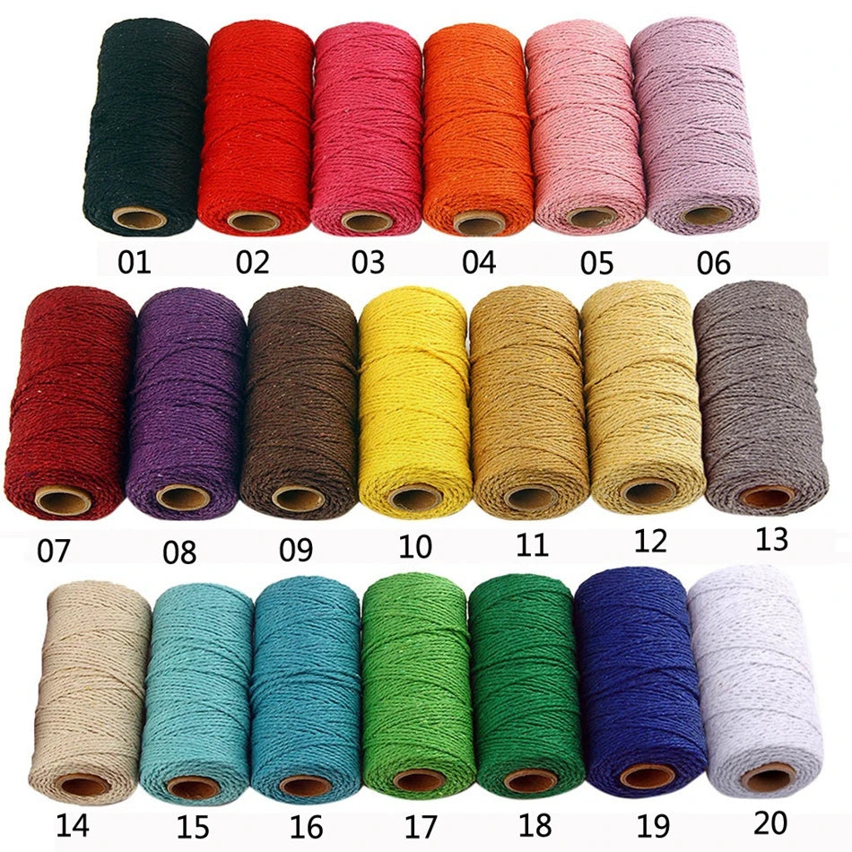 2mm Cotton Macrame Cord – 100M DIY Craft Rope