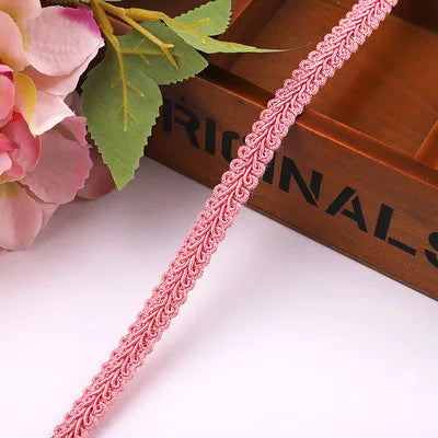 10Y Gold Silver Braided Lace Trim Ribbon
