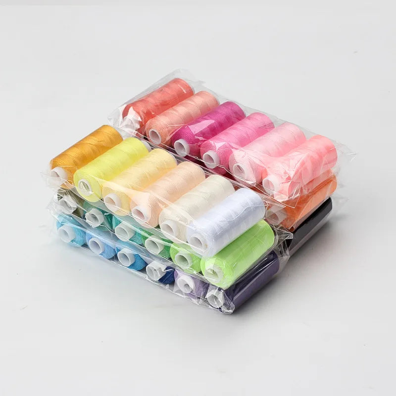 10-Color Polyester Sewing Thread Set – 400 Yards Each