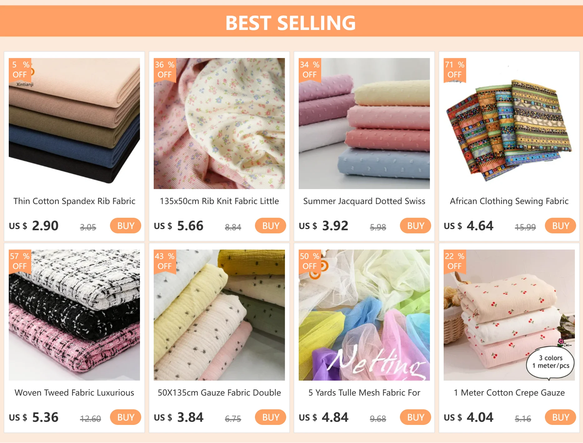 No Stretch Premium Corsetry Mesh Fabric