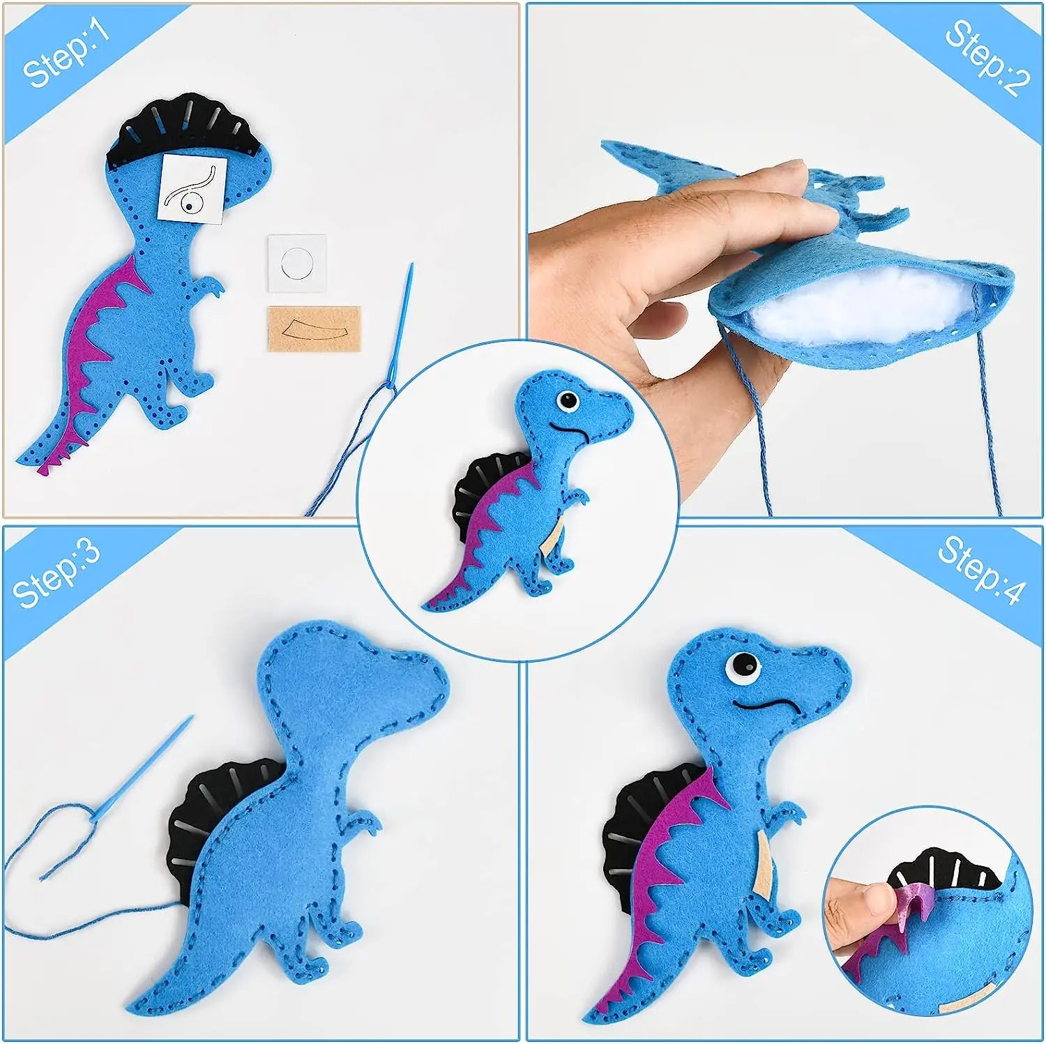 Woodland Animals DIY Felt Sewing Kit for Kids