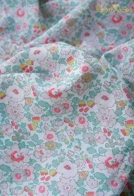 Blue White Porcelain Rose Cotton Poplin Fabric 140x50cm