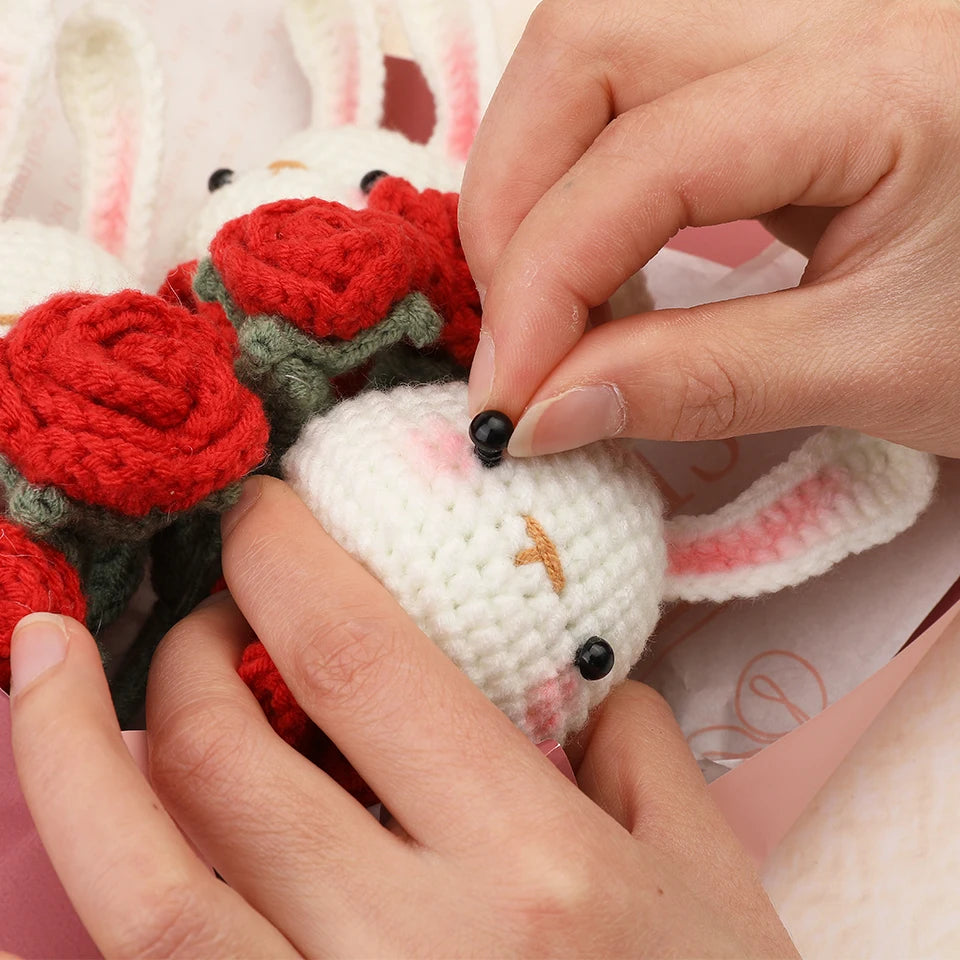 KRABALL Crochet Animal or Flower Bouquet Kit