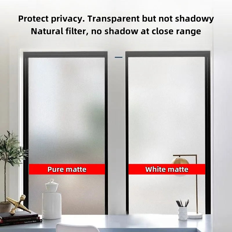 Privacy Frosted Glass Window Film with Electrostatic Adhesion
