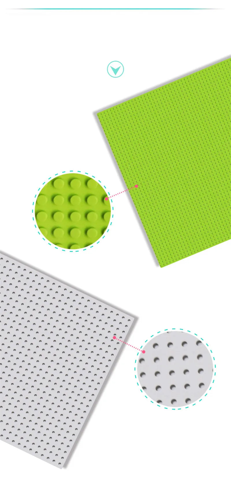 2PCS 32x64 Large Base Plates Compatible with Building Blocks