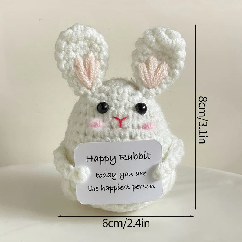 Positive Crochet Doll Kit – Handmade Gift with Affirmation Card