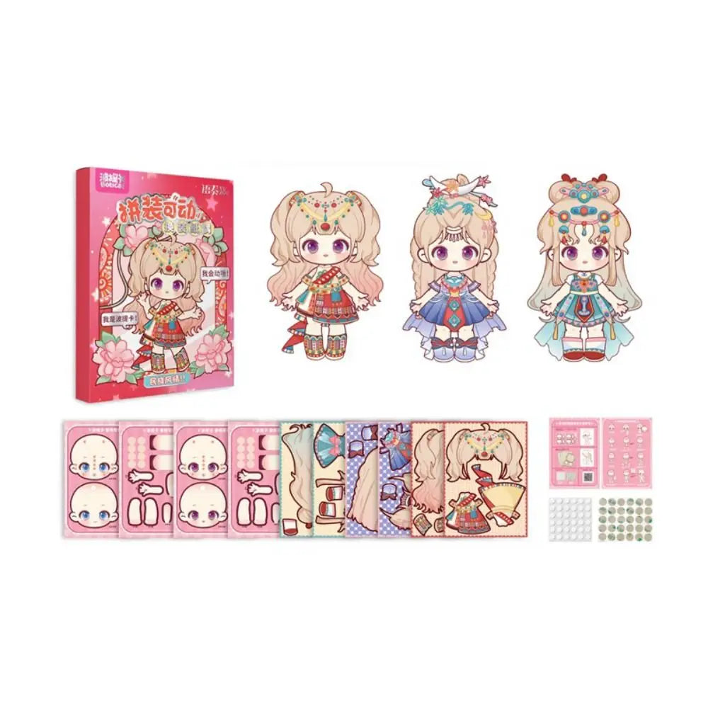 DIY 3D Paper Doll Puppet Montessori Toy