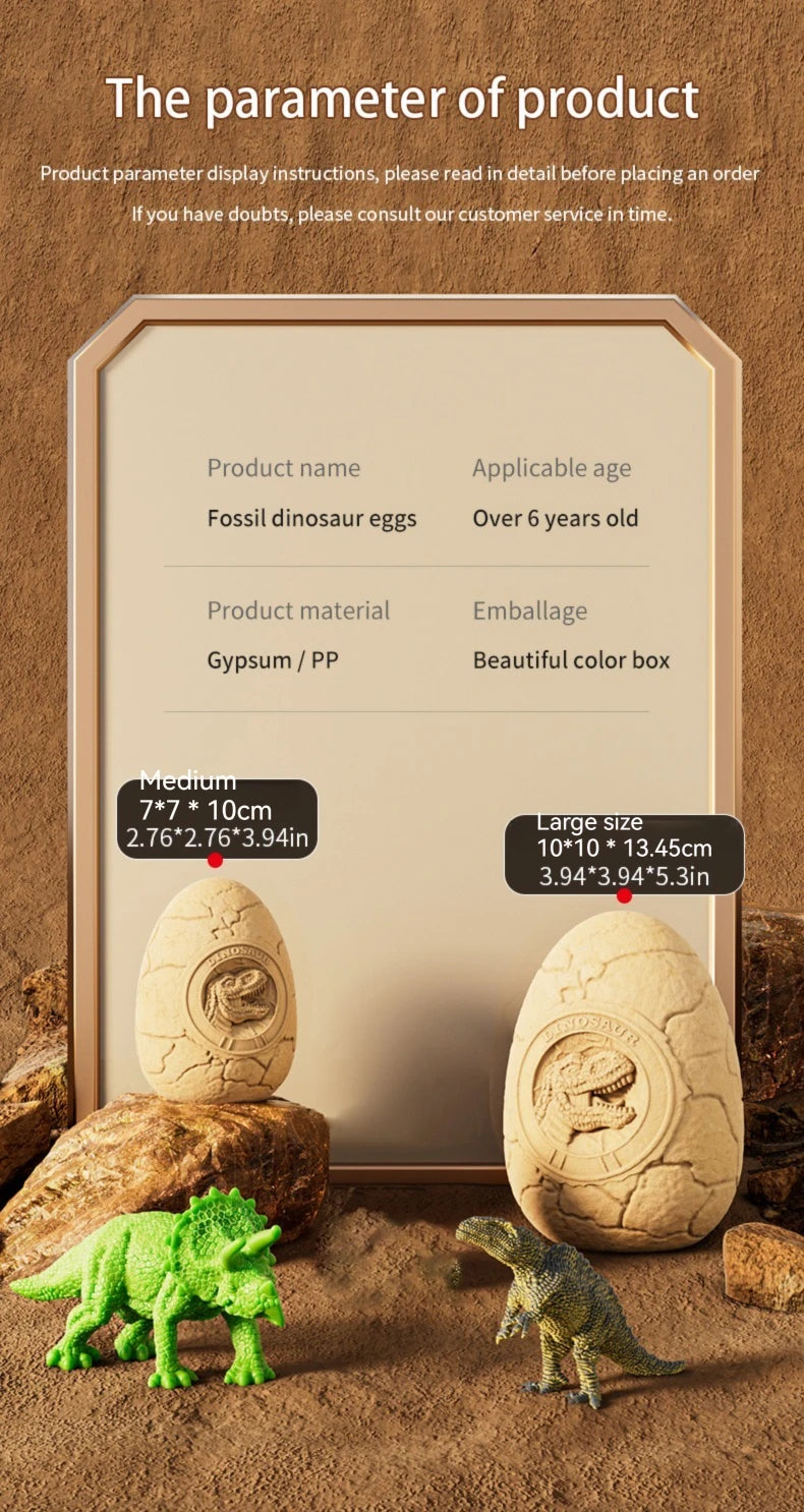 Dinosaur Egg Excavation Toy Fossil Dig Kit for Kids