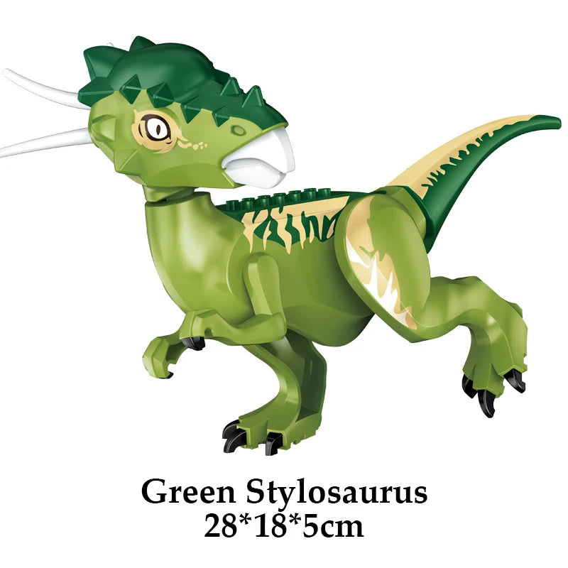Jurassic Dinosaur Building Blocks – T-Rex, Raptor, Triceratops Models