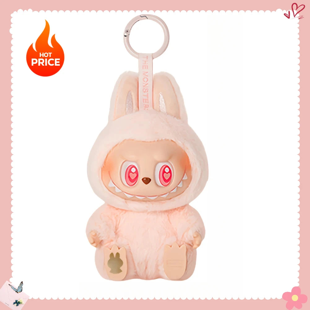 Labubu Sitting Series Keychain Figure for Home Decor and Gifts
