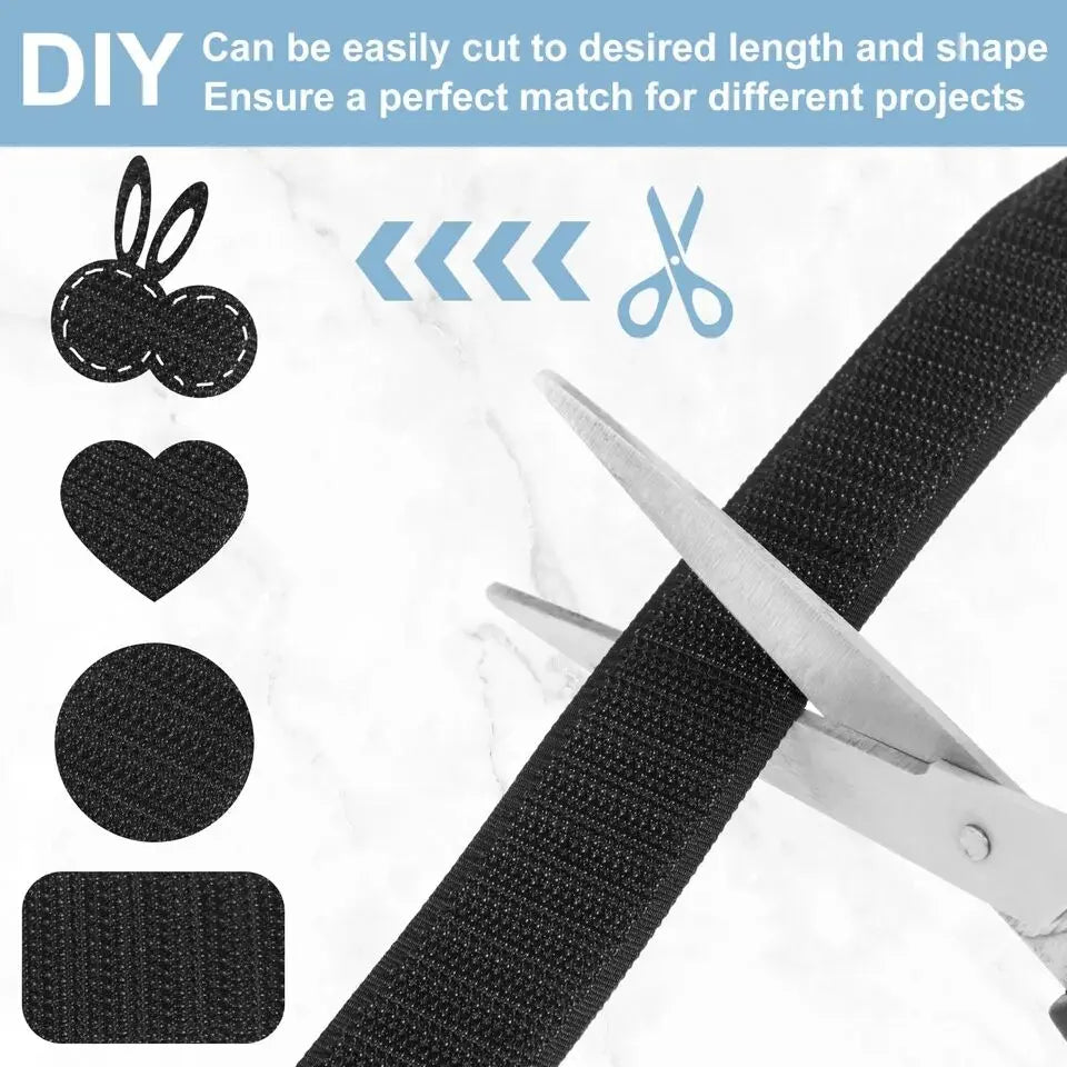 10M Hook and Loop Fastener Tape Roll Set