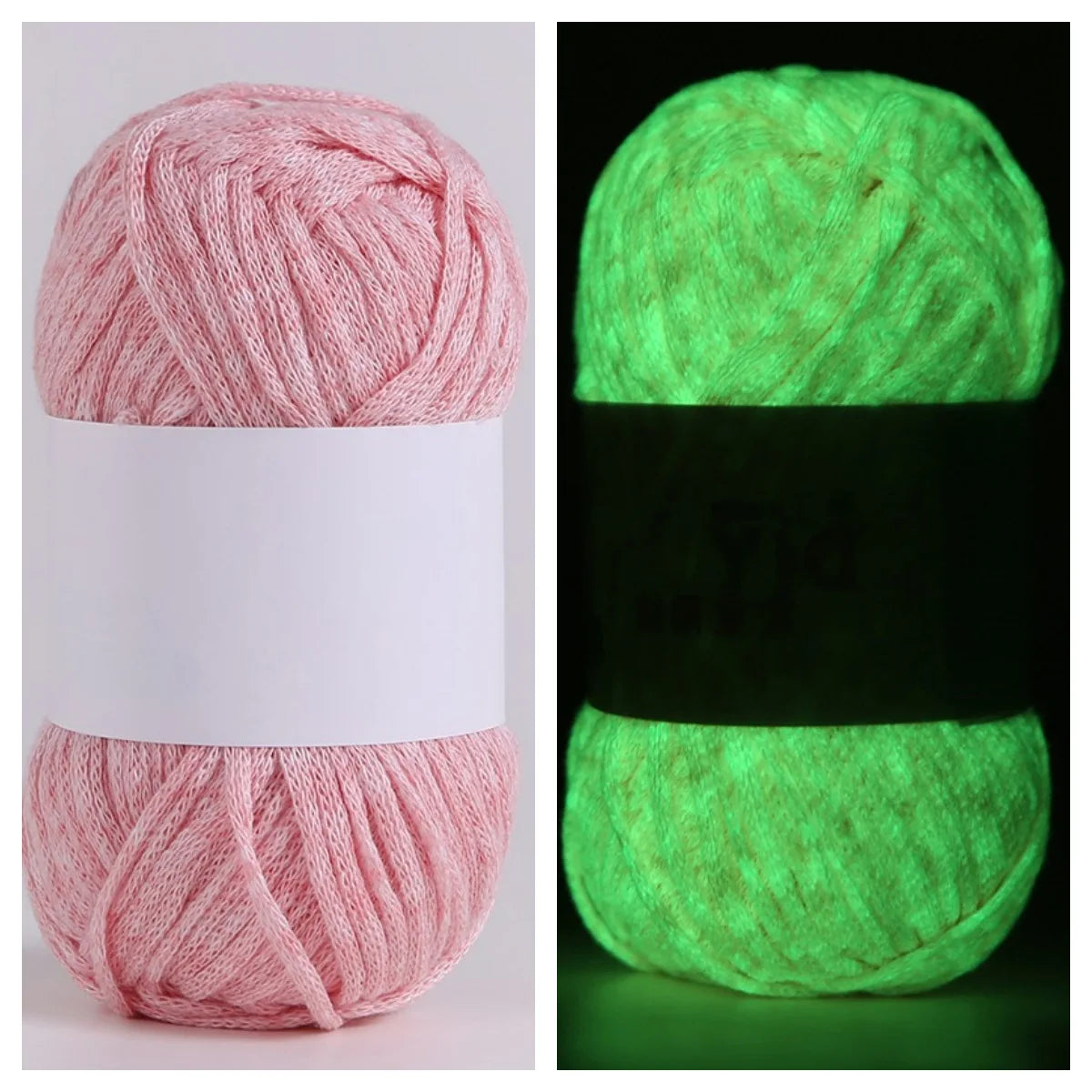 50g Glow-in-the-Dark Yarn – Luminous Wool for DIY Knitting & Crochet