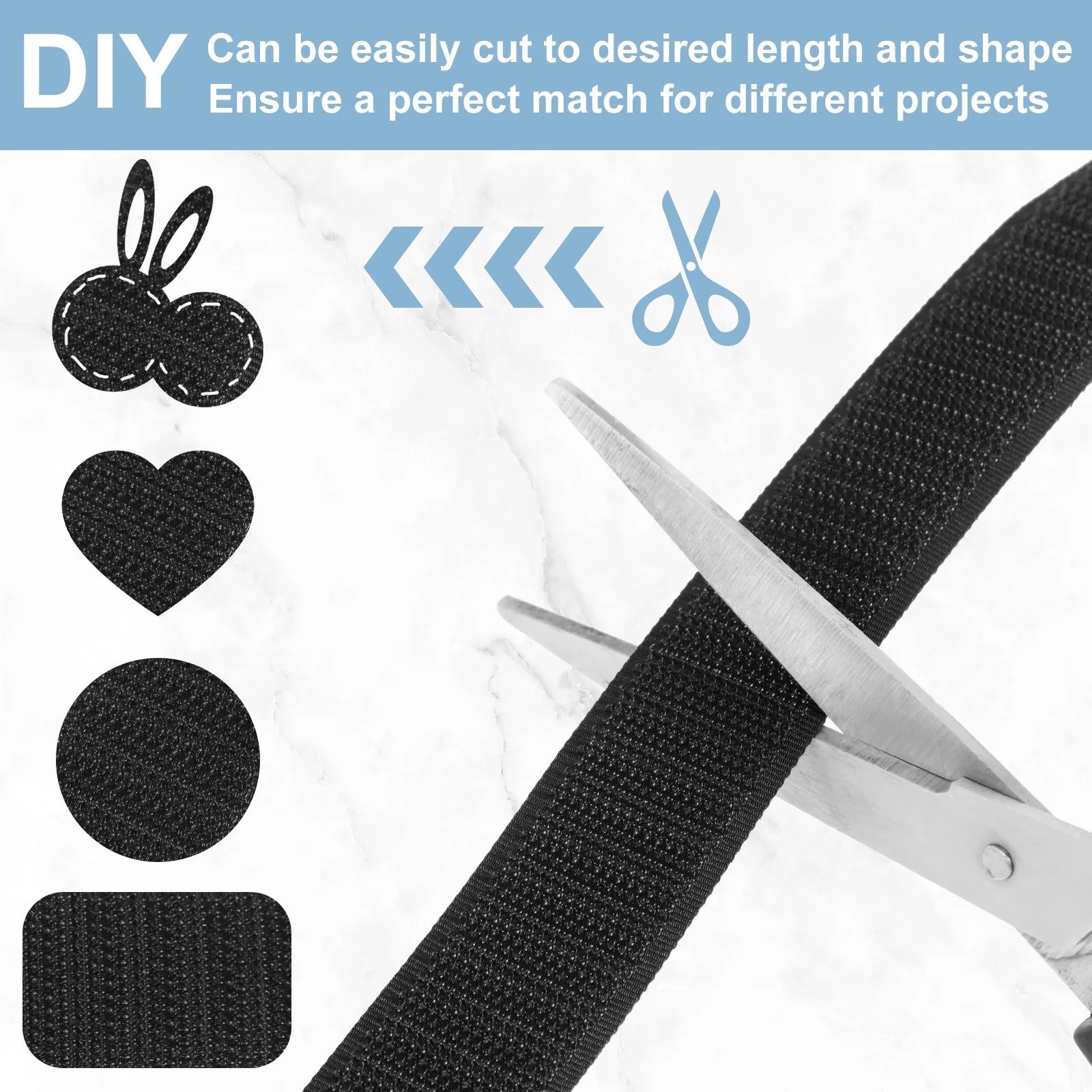 10M Hook and Loop Fastener Tape Roll Set