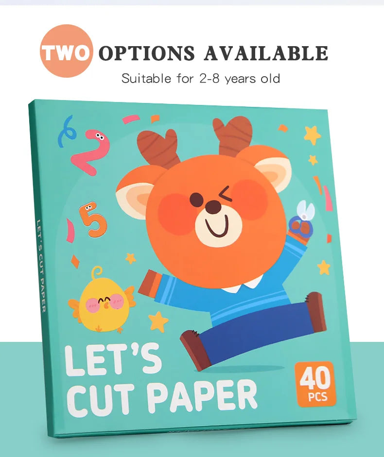 Kids Animal Origami Paper Cutting Book