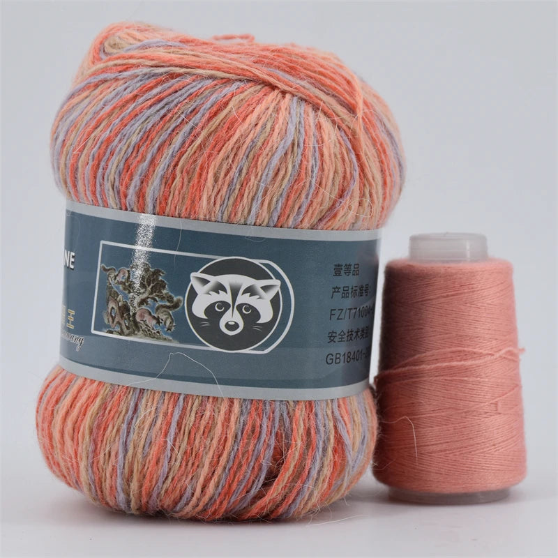 5 Pcs Cashmere Mink Fur Yarn for Hand Knitting  Long Plush Wool Crochet Knitting Yarn for Fall Winter Luxury Needlework Diy Knit