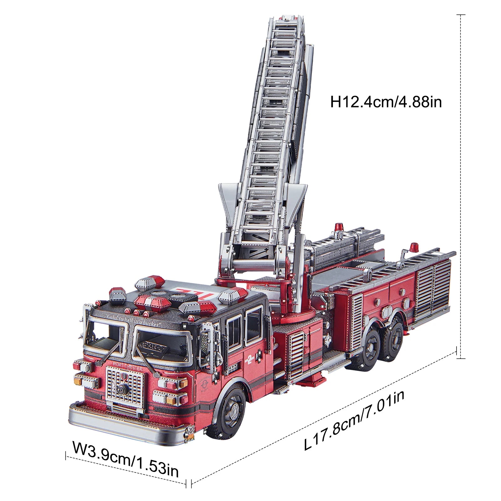 Piececool 3D Metal Ladder Truck Model Kit