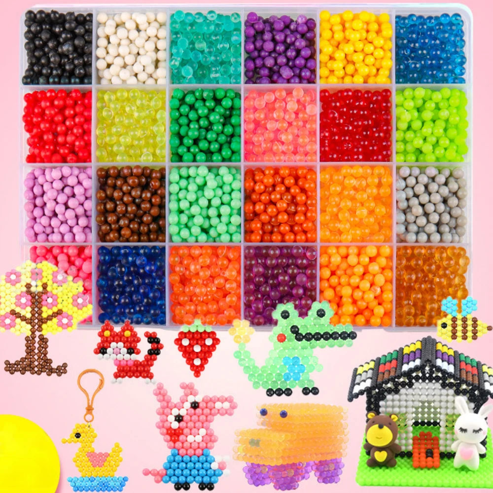 1000pcs DIY Water Spray Beads Craft Kit for Kids