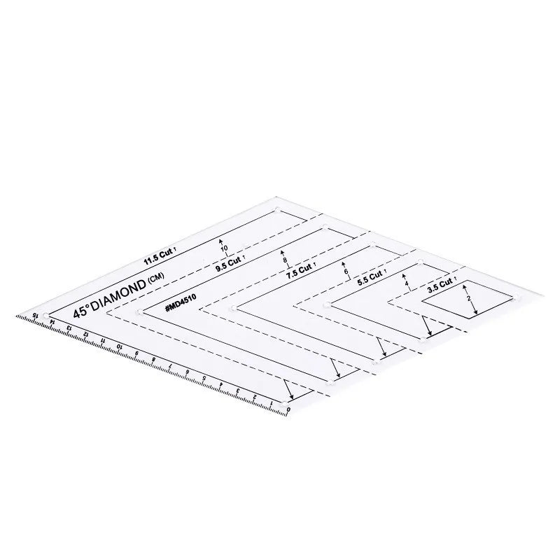Acrylic Quilting Patchwork Ruler Template