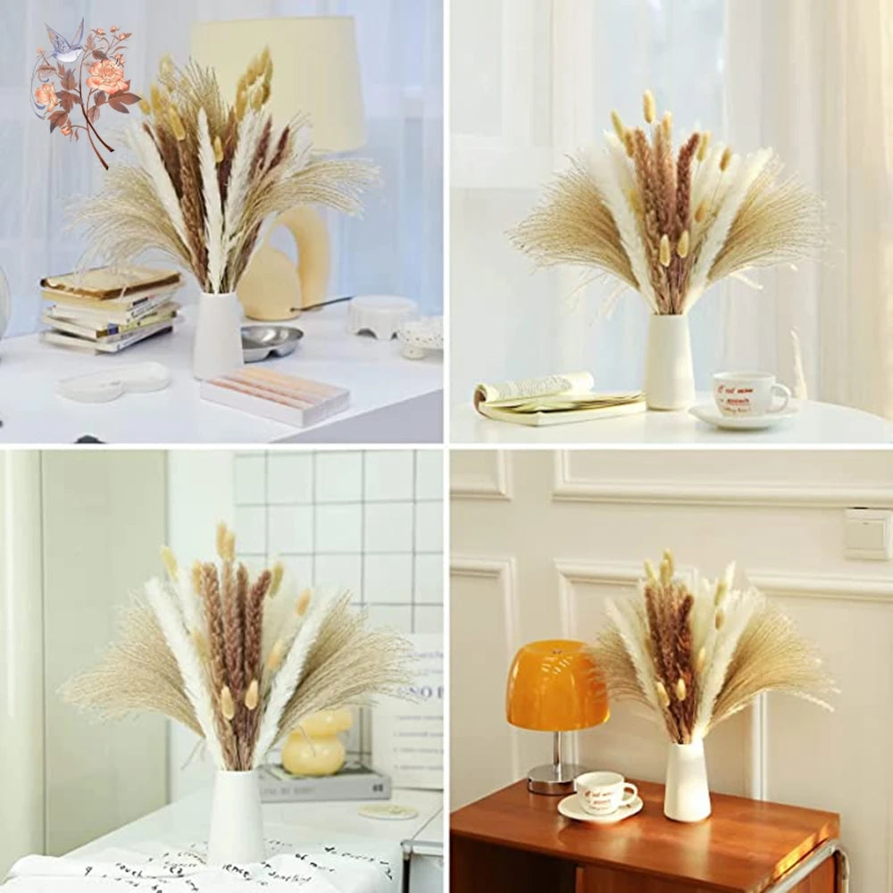 Natural Dried Pampas Grass Bouquet – Boho Decor for Home & Events