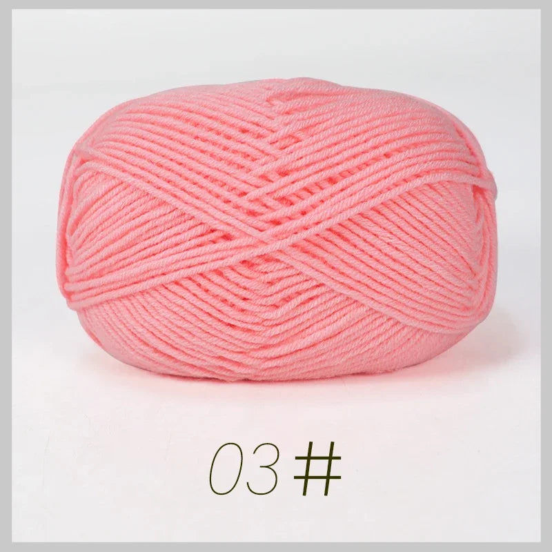 50g Soft Milk Cotton Yarn – Hand Knitting & Crochet Thread