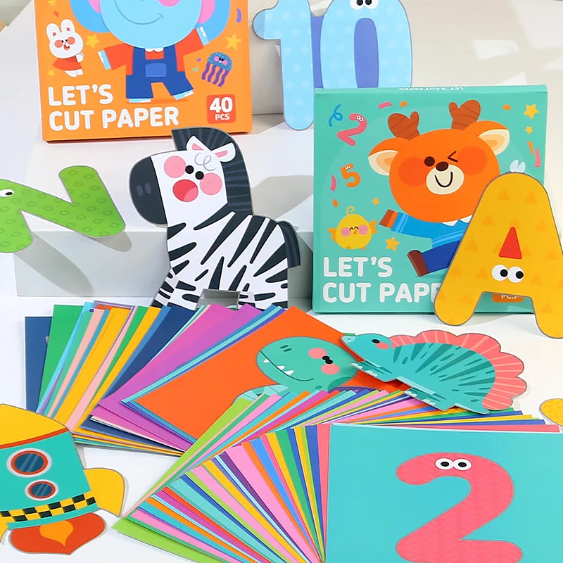 Kids Animal Origami Paper Cutting Book