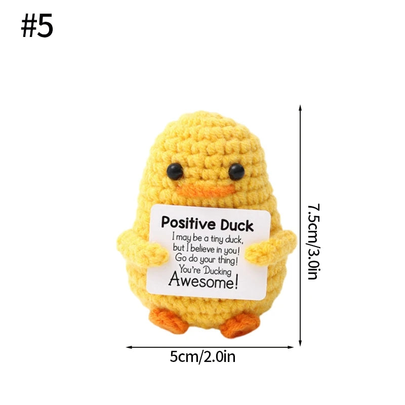 Positive Crochet Doll Kit – Handmade Gift with Affirmation Card