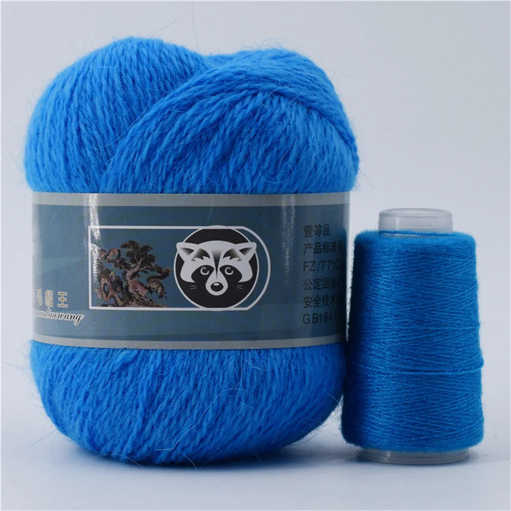 5 Pcs Cashmere Mink Fur Yarn for Hand Knitting  Long Plush Wool Crochet Knitting Yarn for Fall Winter Luxury Needlework Diy Knit