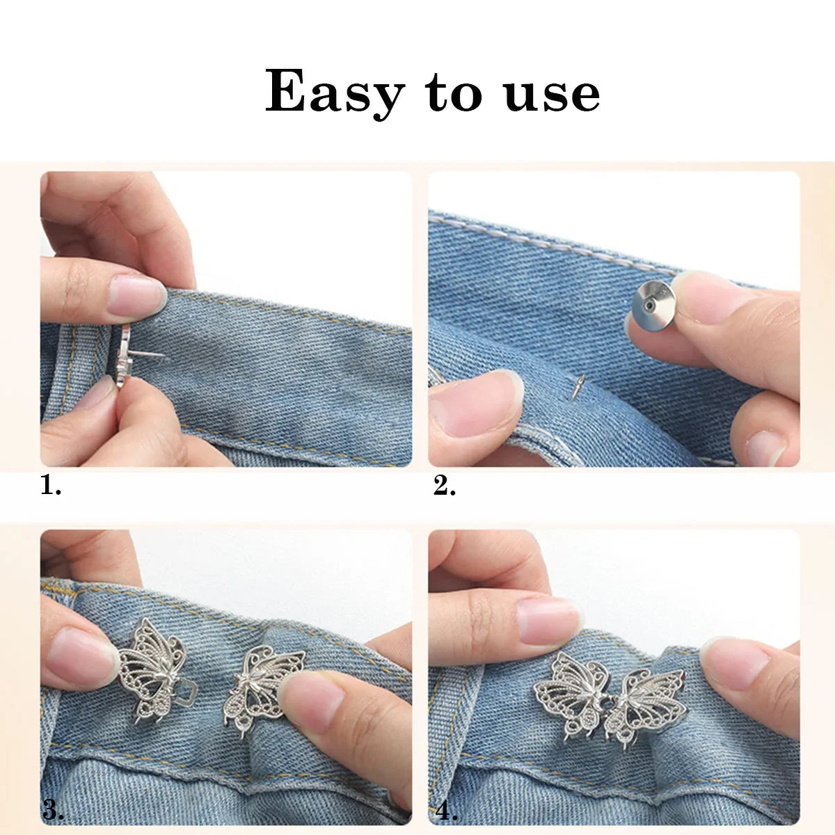 Adjustable Waist Buckle Button for Jeans